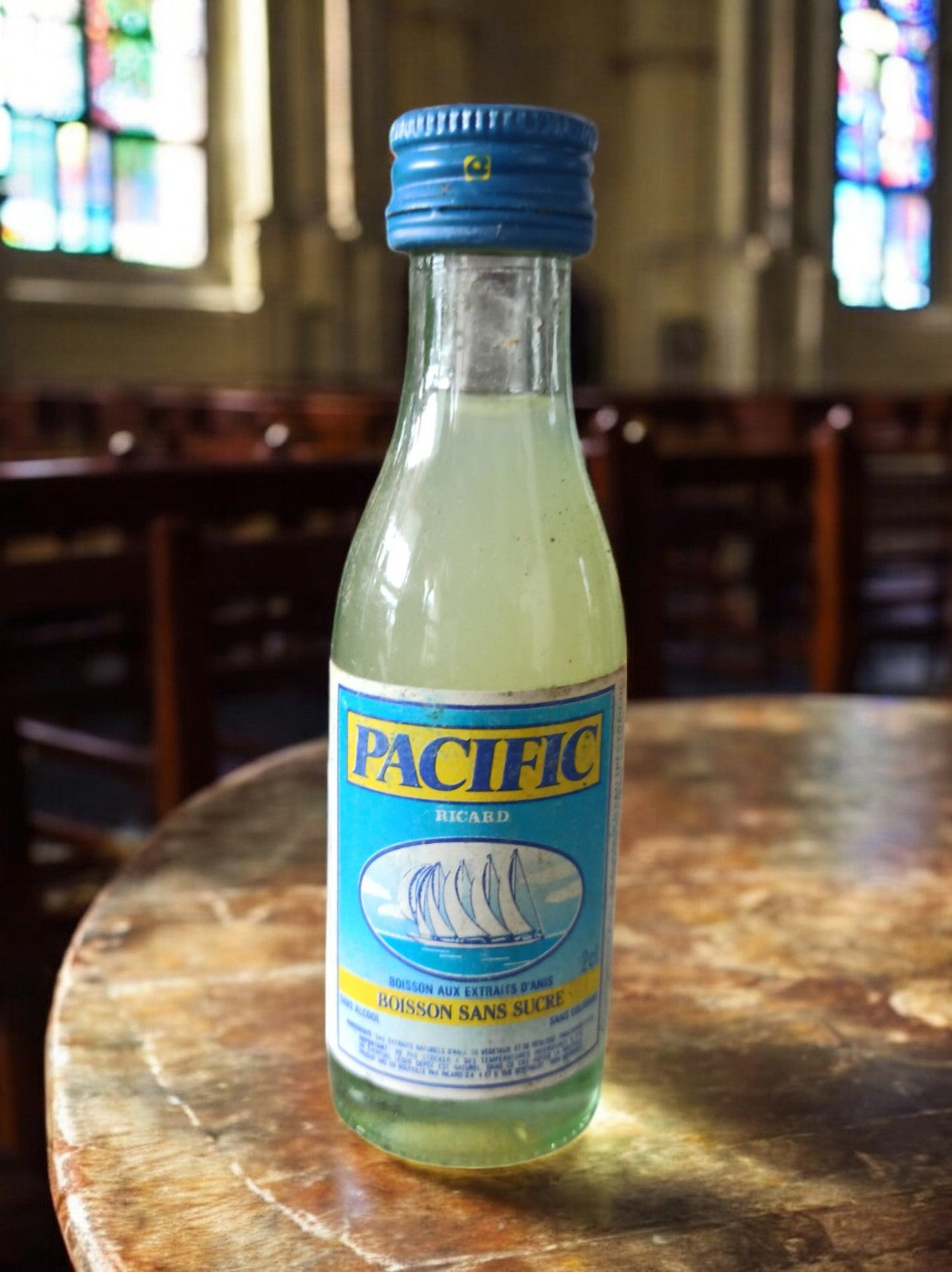 Mignonnette Ricard Pacific Vintage, bouteille collection, étiquette bleue rare