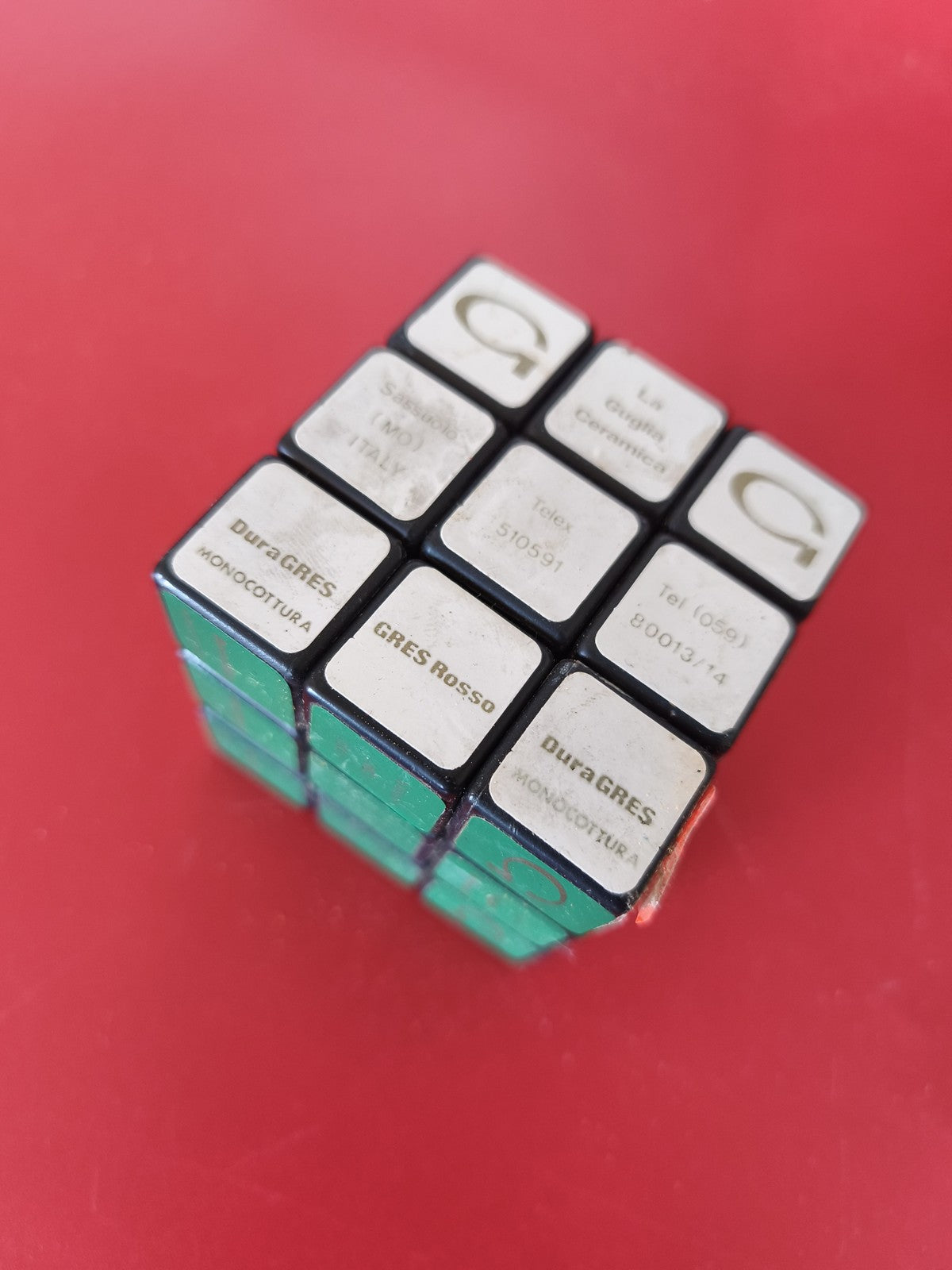 Rare Rubik?s Cube publicitaire vintage Duras Grès ancien casse-tête collection r