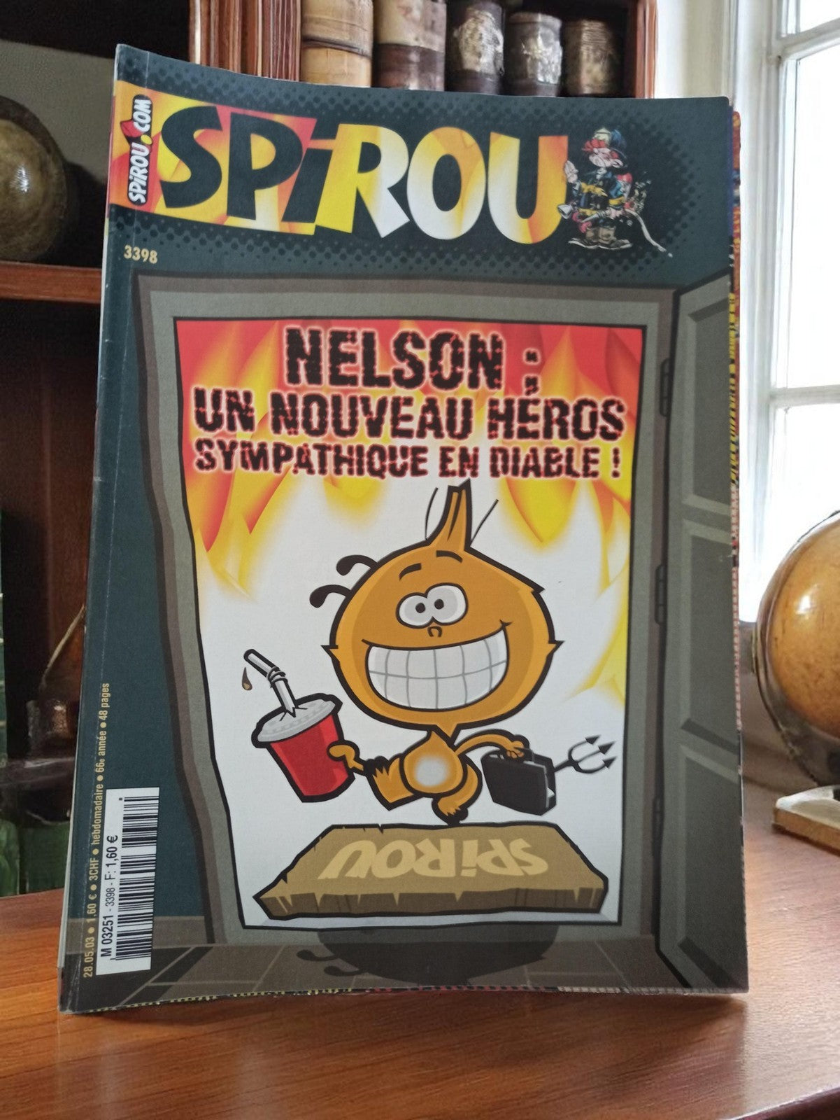 Magazine Spirou vintage n°3398 rétro ? Nelson couverture, BD collection années 2