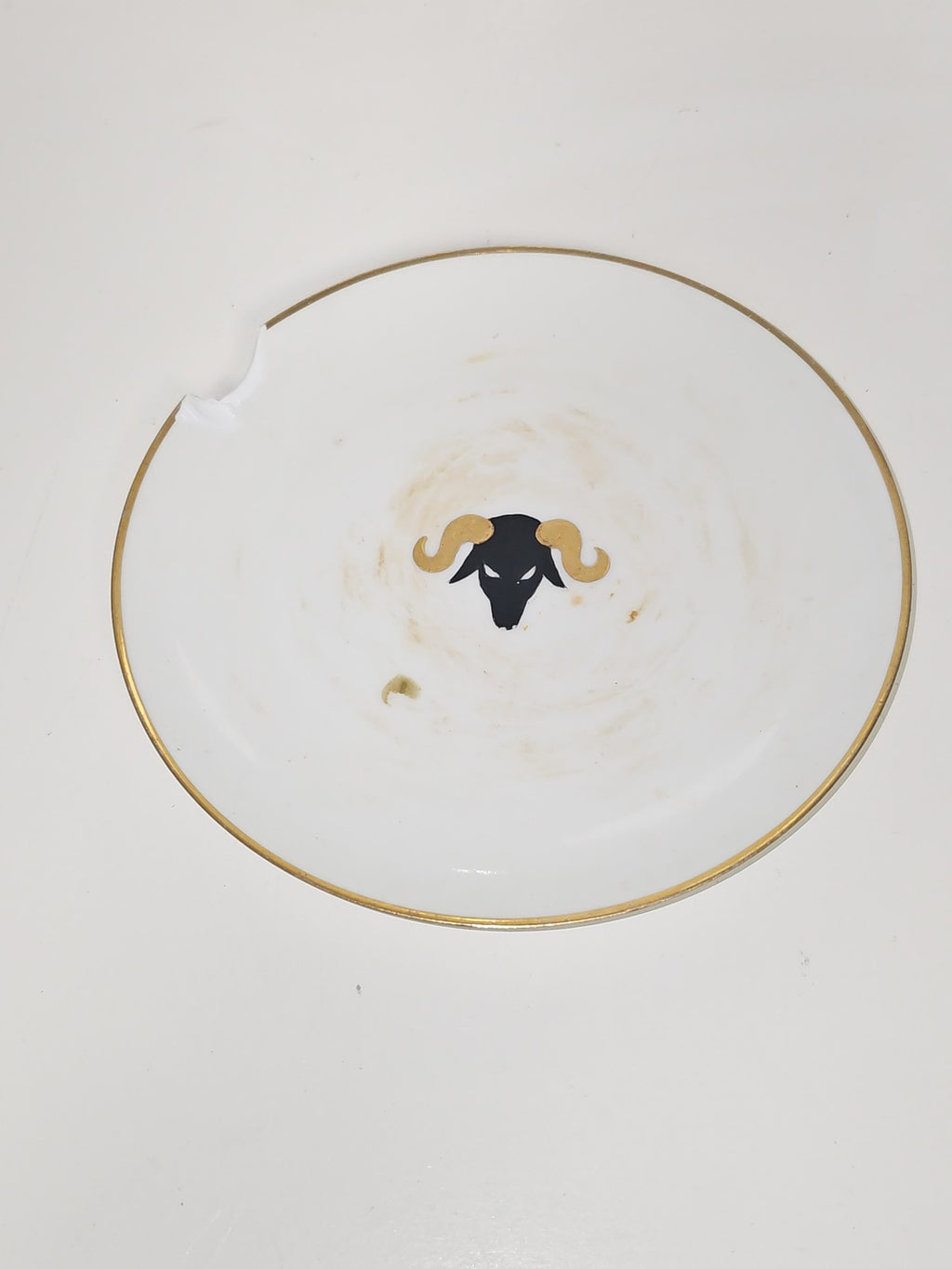Petite assiette ancienne Limoges à restaurer, vaisselle vintage collection rétro