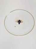 Petite assiette ancienne Limoges à restaurer, vaisselle vintage collection rétro