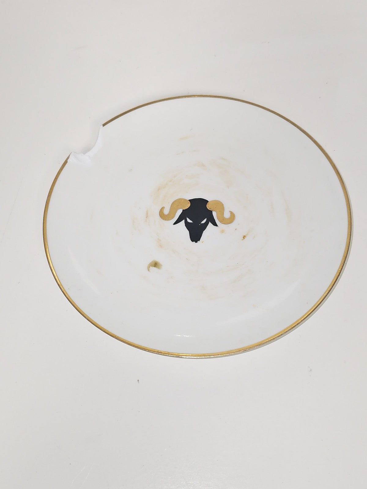 Petite assiette ancienne Limoges à restaurer, vaisselle vintage collection rétro
