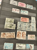 Lot anciens timbres Mexique oblitérés collection philatélie variés couleurs