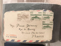 Lettre affranchie Pérou timbres aériens S/1.00 S/0.40 enveloppe avion France