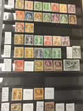 Timbres Suisse Helvetia oblitérés, motifs divers, lot philatélie