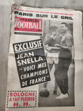 Ancien journal France Football 1964 Jean Snella Paris vintage presse sportive