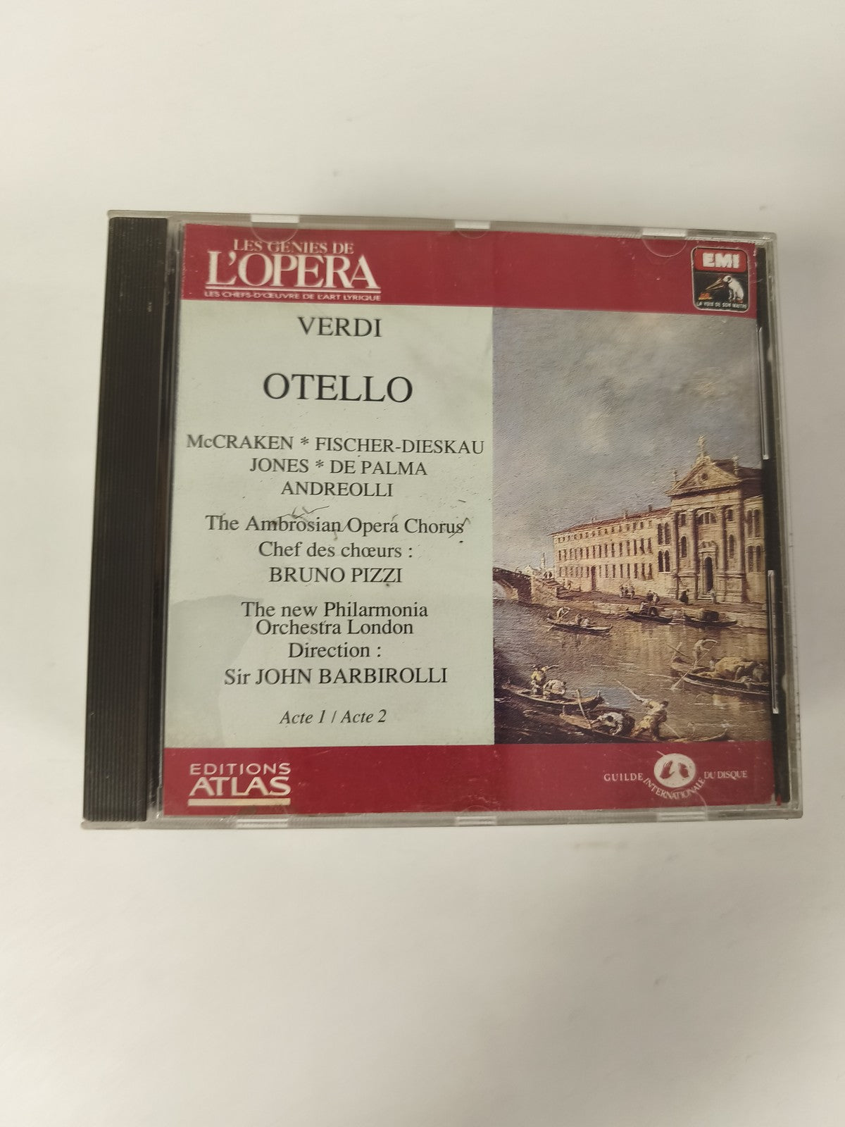 CD Verdi Otello Opéra Les Génies de l'Opéra Editions Atlas EMI Barbierolli