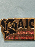 Vintage pin's AJC Animation Aix en Provence, émaillé, collection rétro