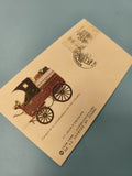 Enveloppe FDC timbre premier jour Fourgon diligence 1988 Journée du Timbre