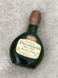Miniature Armagnac Ducastaing XO bouteille 3cl décor vert étiquette Hors d'âge