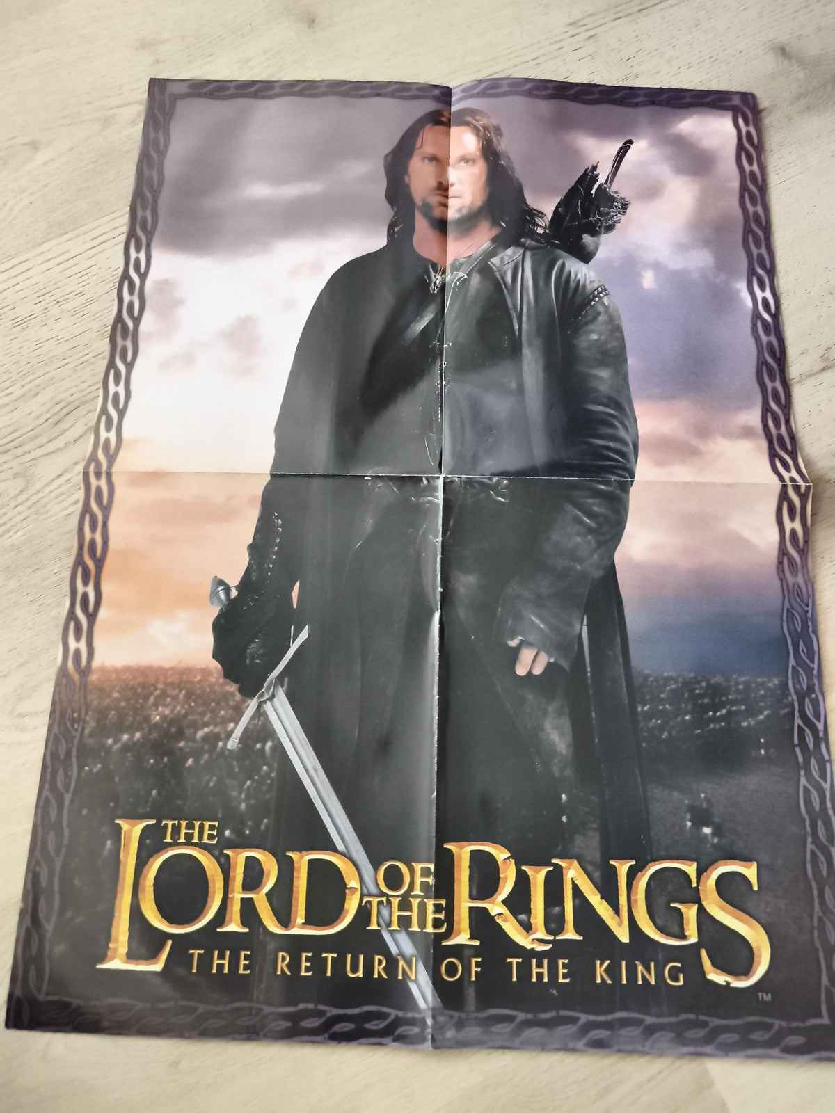 Poster Le Seigneur des Anneaux Aragorn Return of the King film fantasy cinéma