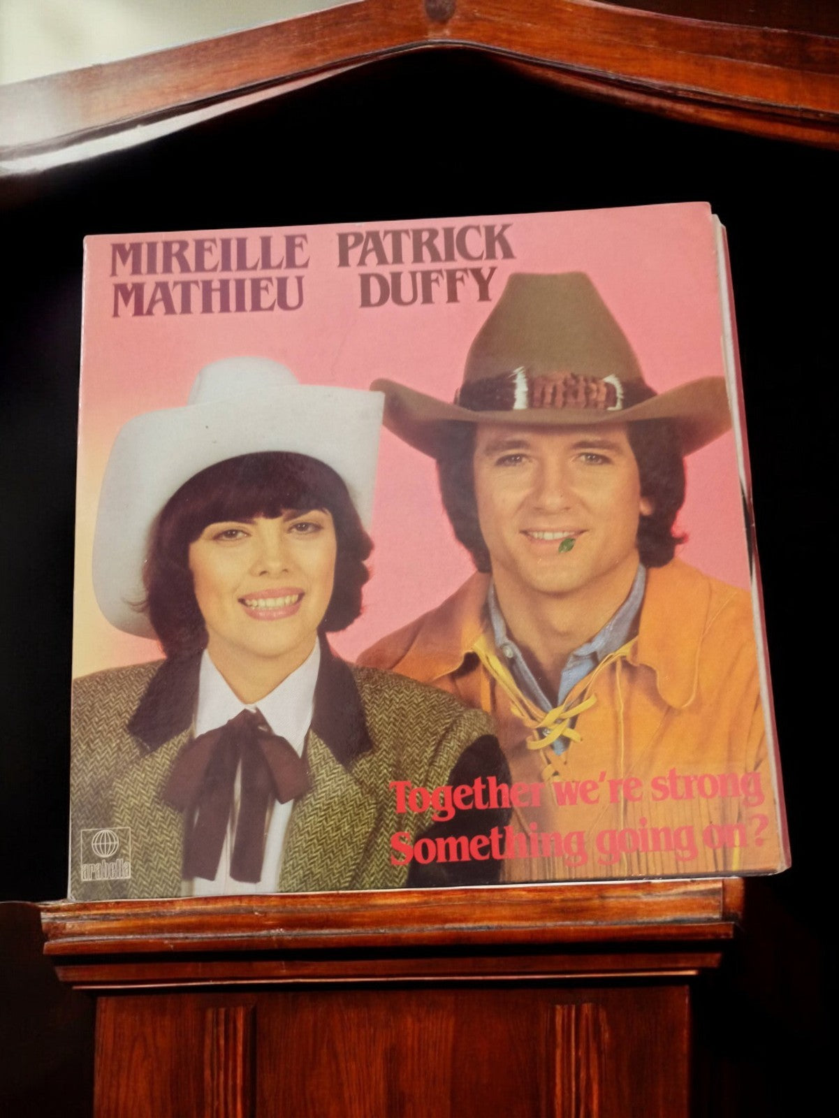 Vinyle ancien Mireille Mathieu Patrick Duffy Together We’re Strong rétro chanson