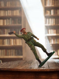 Figurine soldat Starlux vintage, statuette militaire rétro, ancien jouet