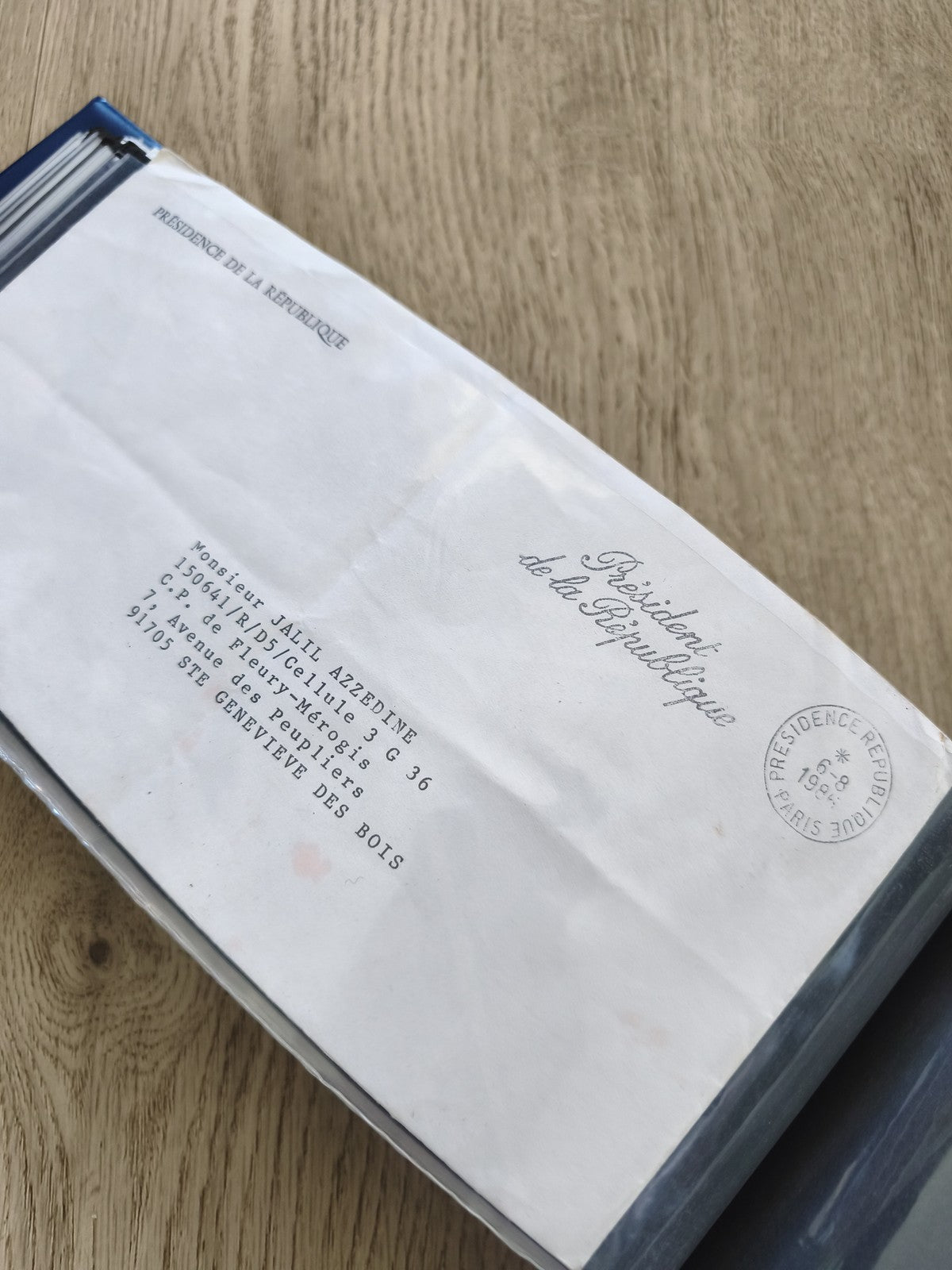 Enveloppe France philatélie Présidence République, cachet officiel Paris