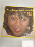 Vinyle 45 tours Bibie Tout doucement pochette jaune face A single disque
