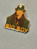 Vintage pin's BIG BOY émaillé vert personnage chapeau cigare collection