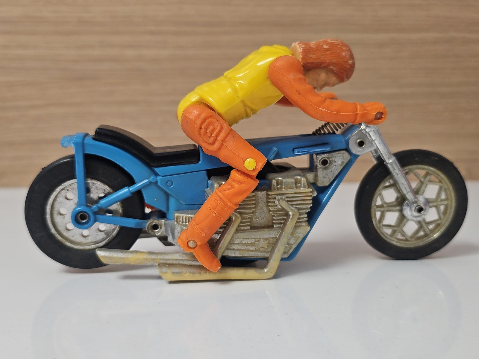 Moto cascadeuse rétro Les Motards Kenner Gyrojet ancien jouet vintage rare