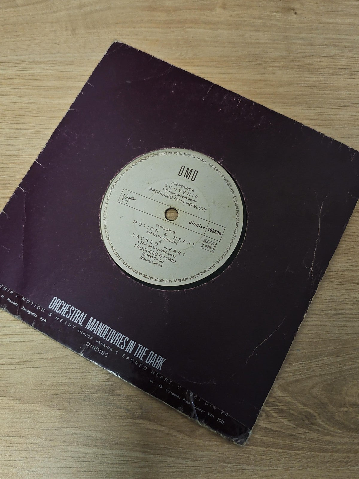 Vintage 45 tours vinyle ancien disque rétro collection musique occasion