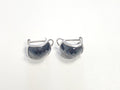 Paire de boucles d?oreilles anciennes en argent, vintage, 15.9g, bijou rétro col