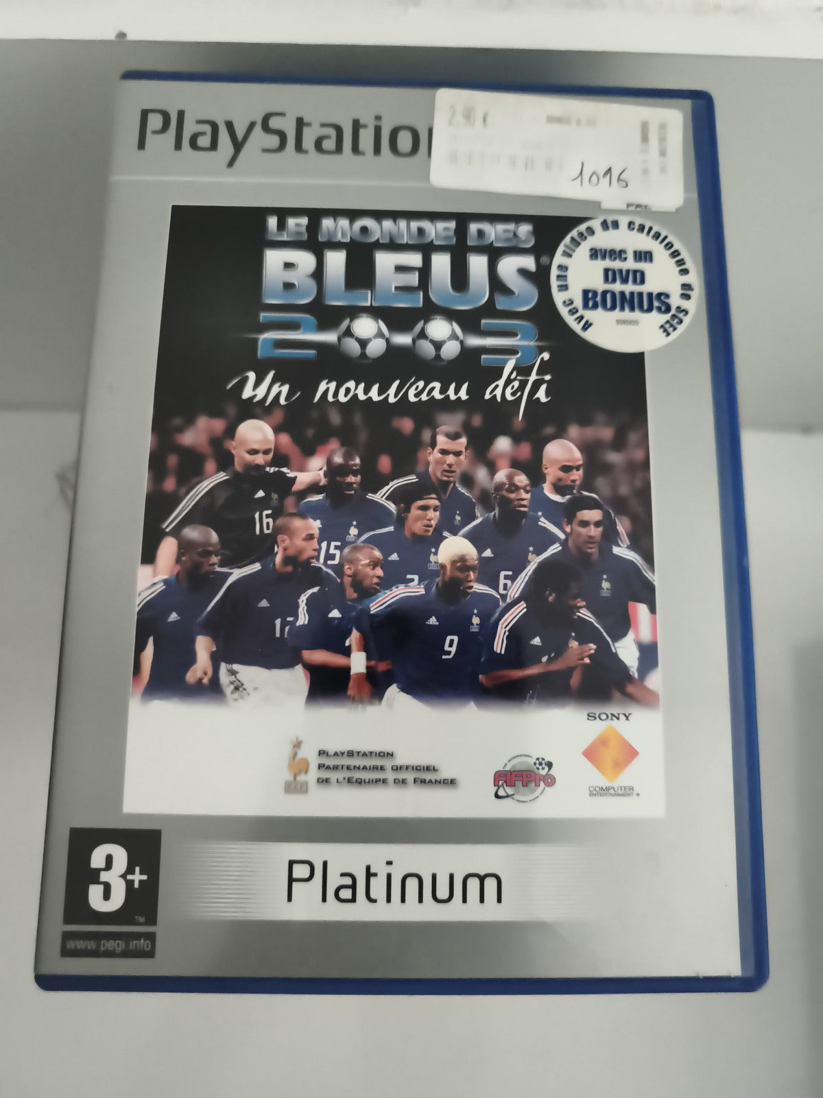 Jeu PlayStation Le Monde des Bleus 2003 Platinum Sony football