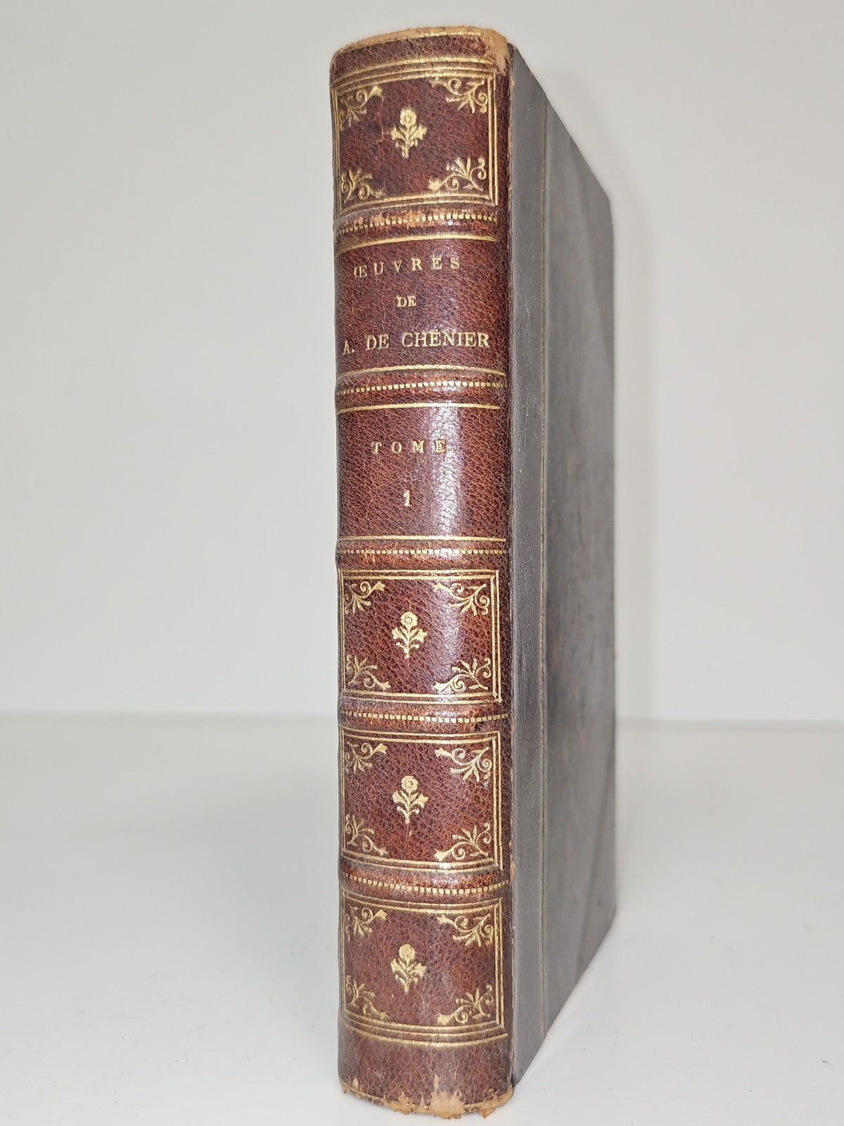 Livre ancien poésie André de Chénier 1849 édition vintage collection rare