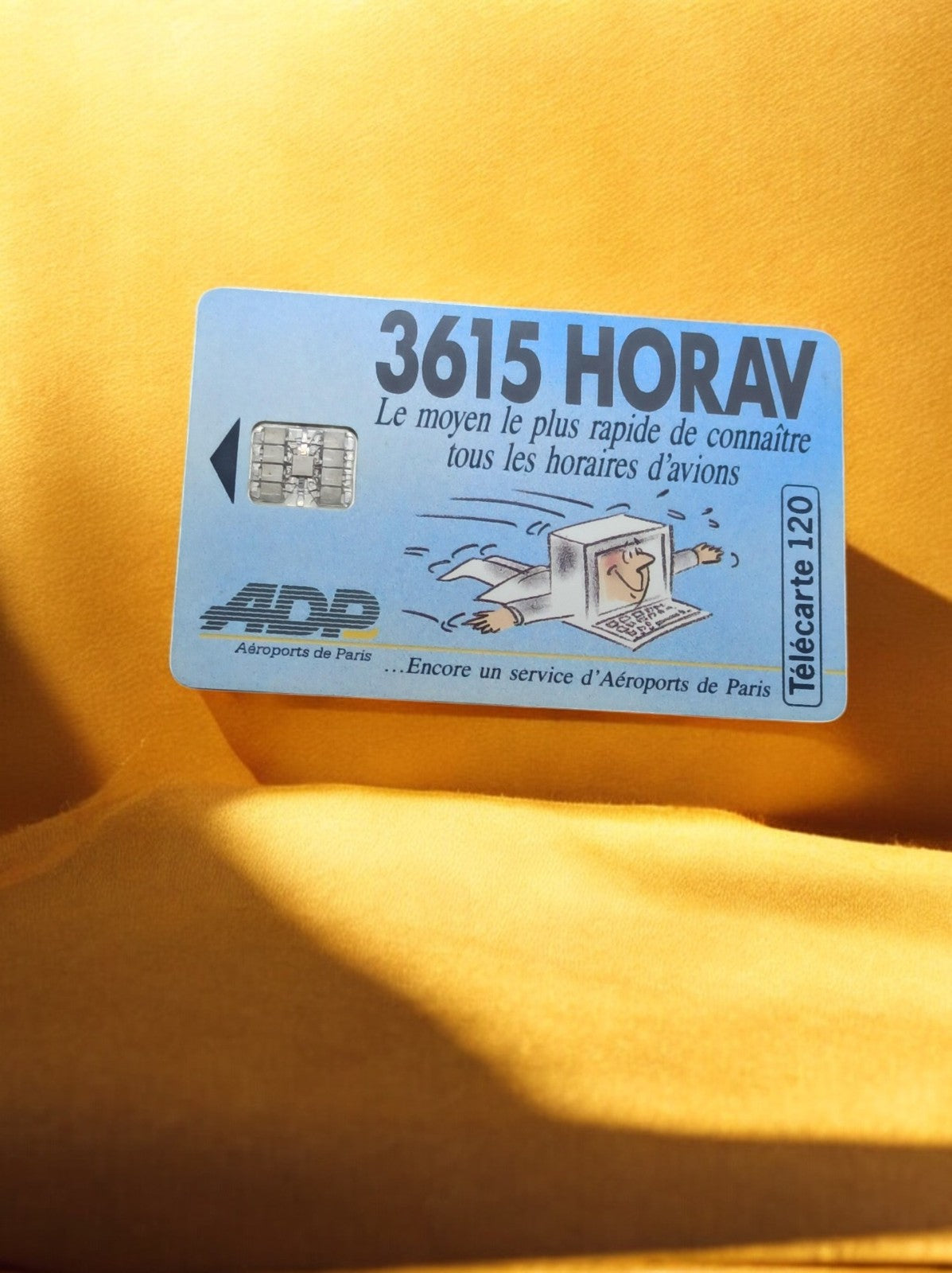 Carte téléphonique vintage 3615 HORAV ADP Télécarte 120 rare années 90