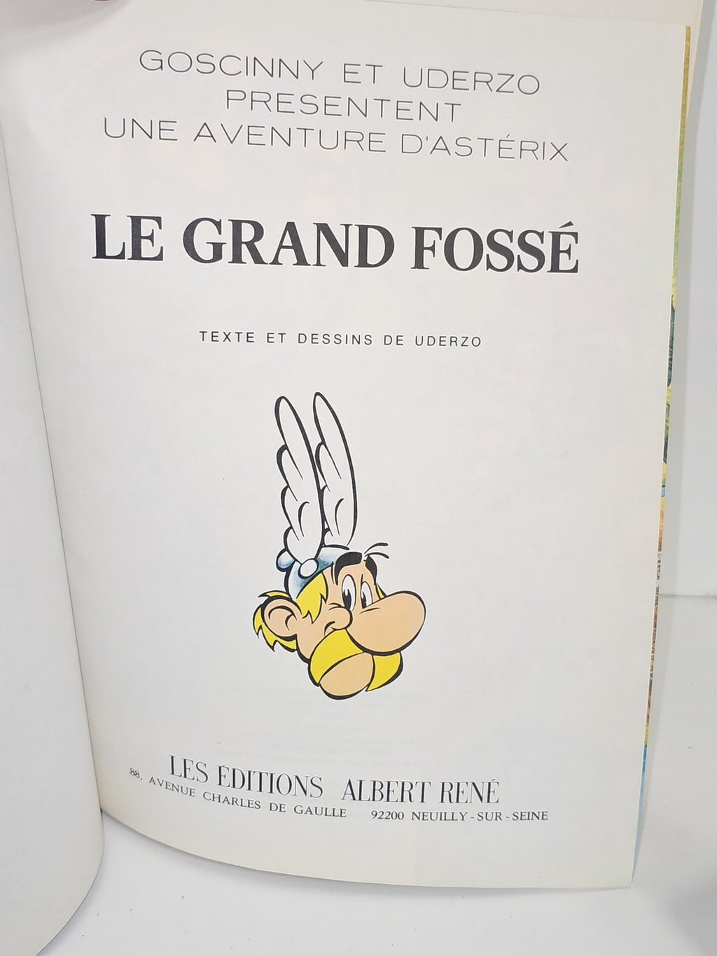 Astérix Le Grand Fossé BD édition René 1980 livre bande dessinée française