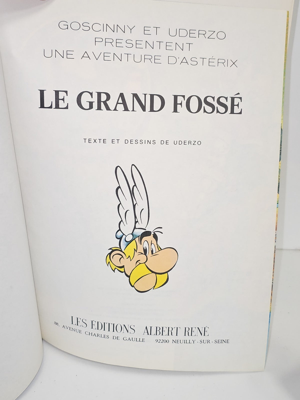 Astérix Le Grand Fossé BD édition René 1980 livre bande dessinée française