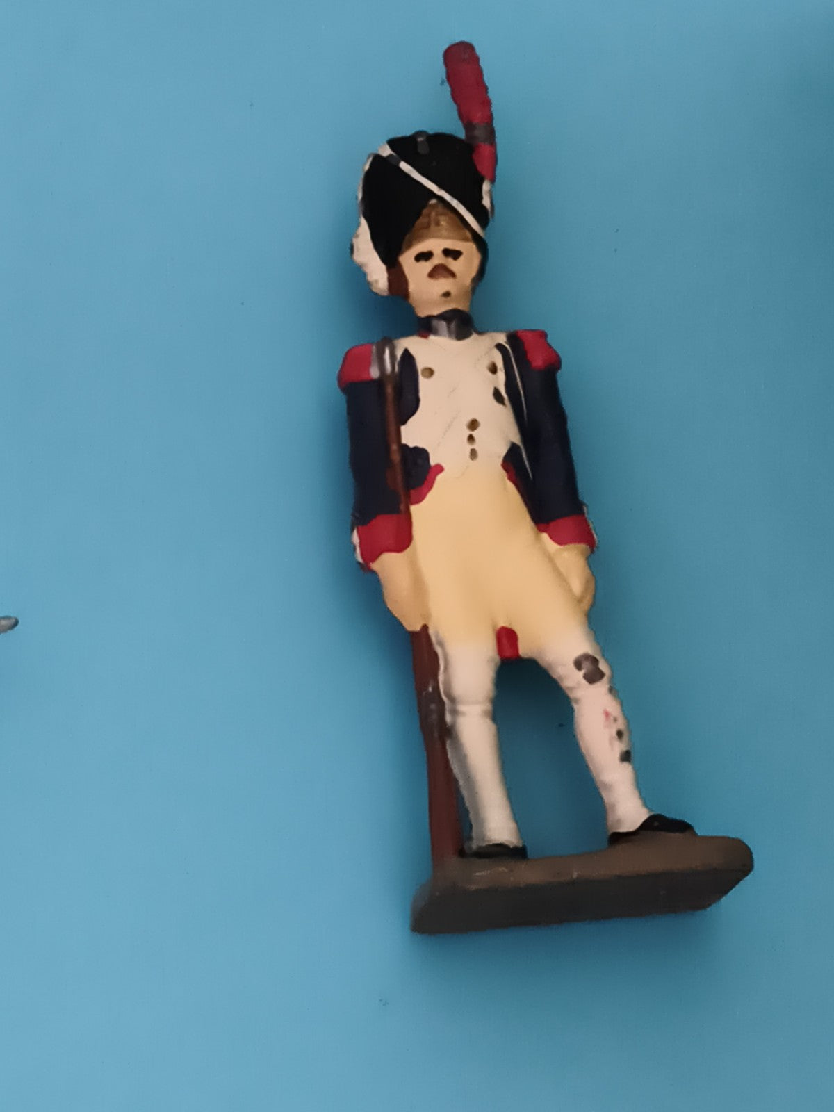 Figurine soldat plomb ancien uniforme empire peinture d'origine vintage