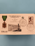 Lettre FDC Les Héros de la Résistance Jean Moulin 1957 oblitération Paris philat
