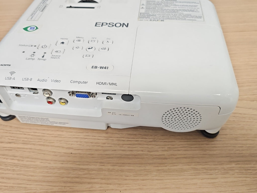 Projecteur EPSON 3LCD EB-W42 portable blanc, vidéoprojecteur HDMI