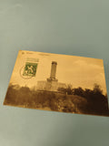 Carte postale ancienne Waterloo Monument Gordon timbre Belgique vintage