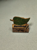 Vintage pin's BenBits feuille verte publicitaire chewing-gum collection