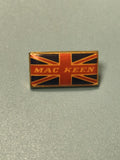 Vintage pin's Mac Keen drapeau Union Jack rectangulaire collection (Ref 13)