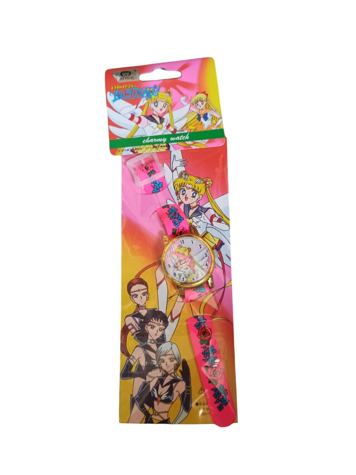 Montre Sailor Moon vintage rose – montre enfant animée, charmy watch rare