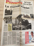 Ancien journal Le Provençal OM Olympique de Marseille vintage années 90 foot