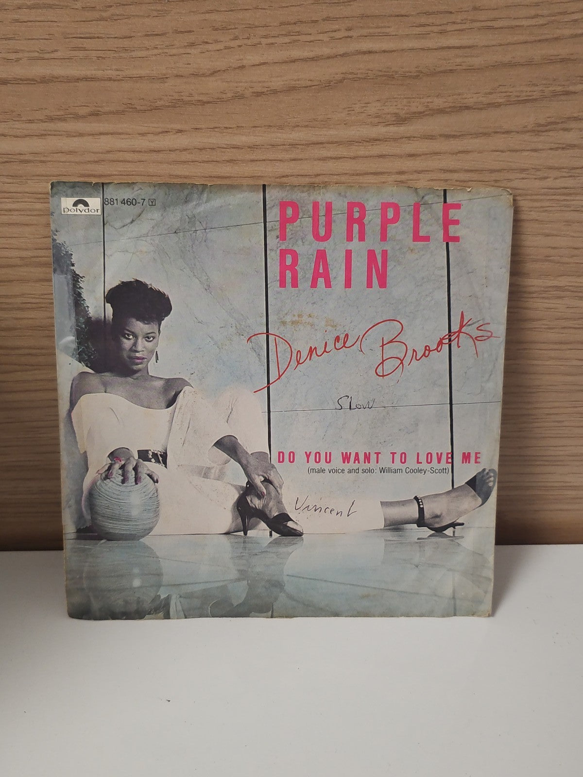 Vinyle 45 tours rétro Purple Rain ancien disque collector vintage pour collectio