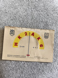 Carte QSL ancienne radioamateur HK2AKG Colombie vintage QSL card radio