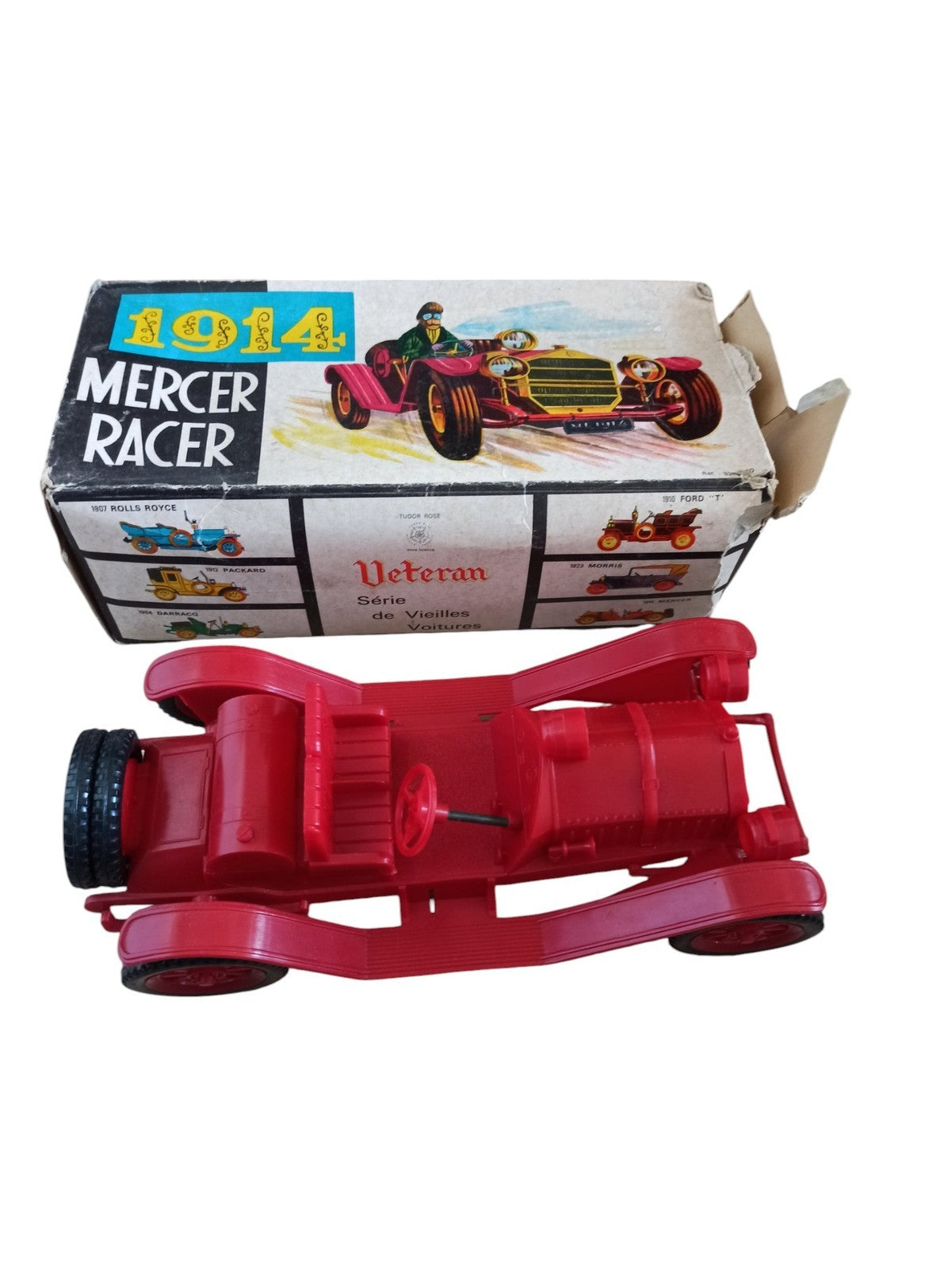 Voiture miniature Mercer Racer 1914 en boîte, série Veteran, vintage ancien