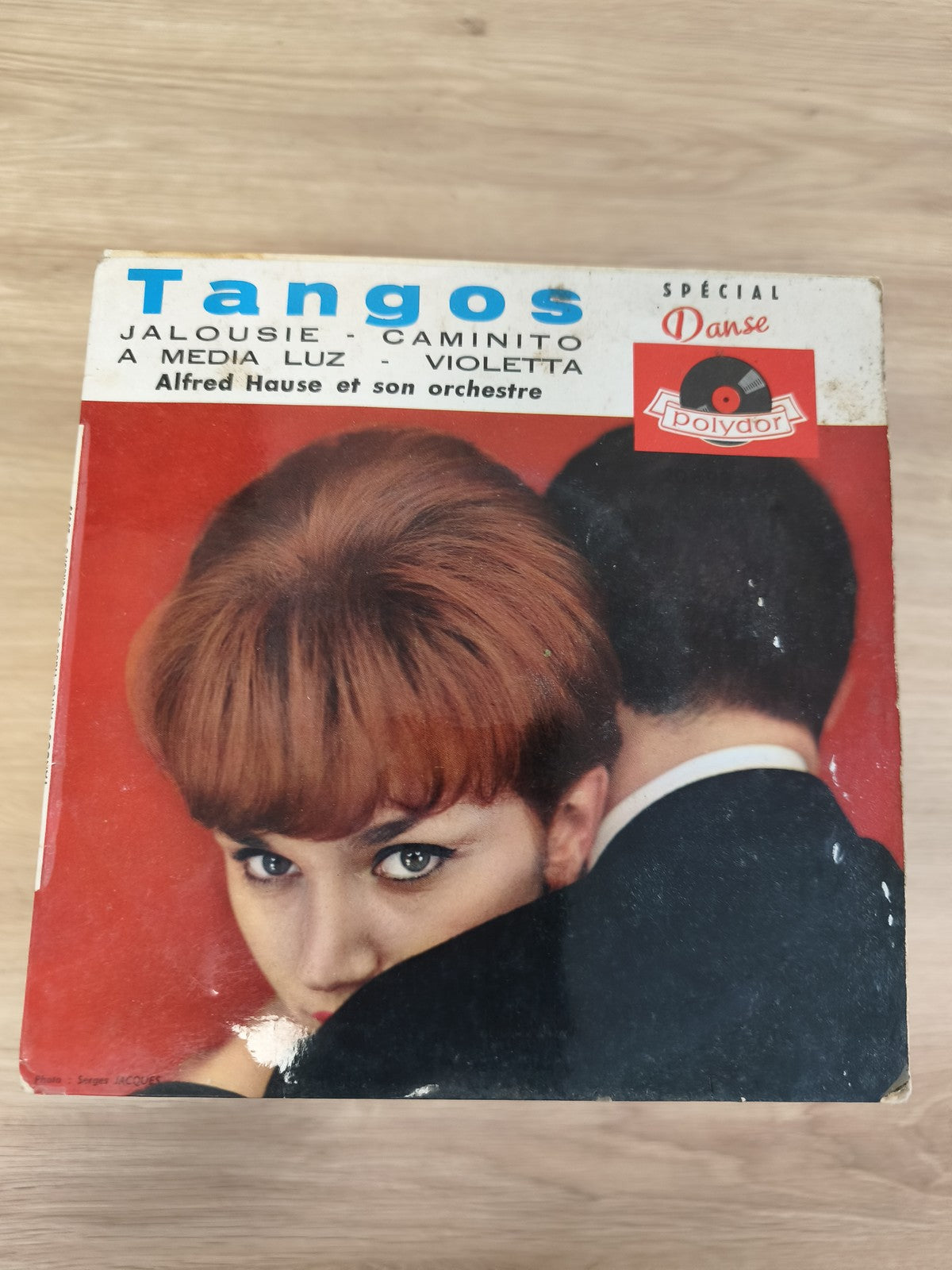Vinyle 45 tours rétro ancien Tangos ? disque vintage à collectionner état d?usag
