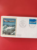 Enveloppe philatélie avion Swissair 50e anniversaire vol postal Genève 1972