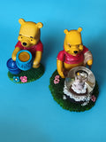 Figurines Disney Winnie l'Ourson décoratives pot Hunny et boule neige