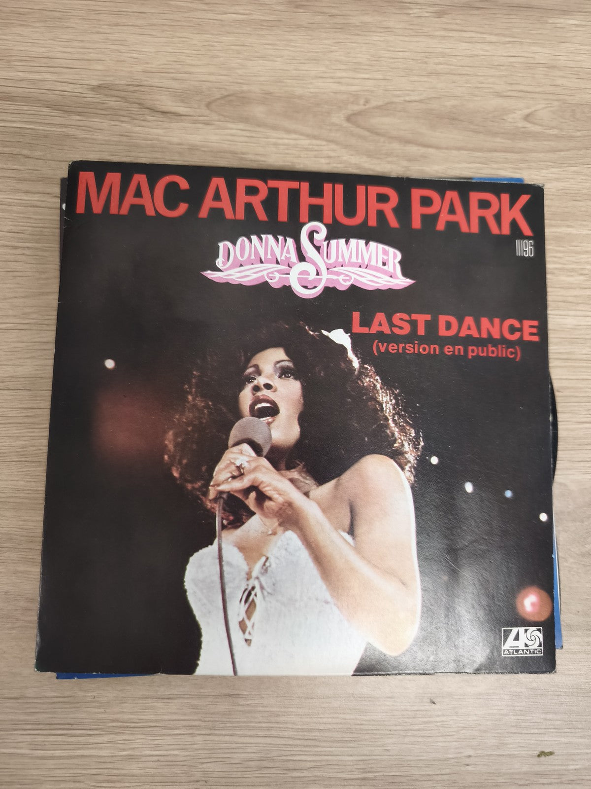 Vinyle 45T Donna Summer Mac Arthur Park / Last Dance version en public pochette