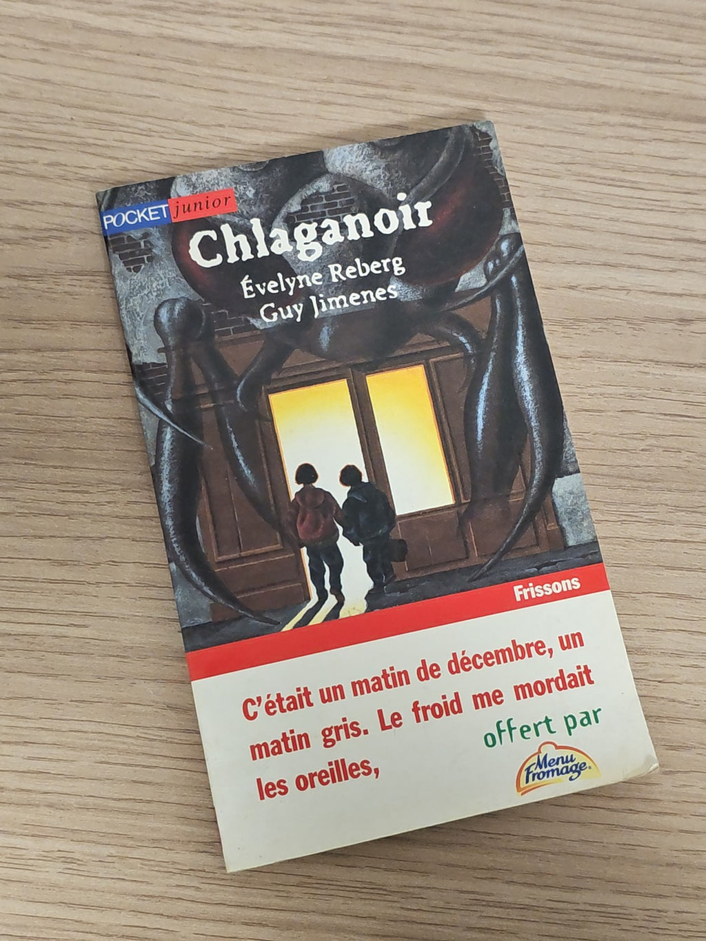 Livre Chlaganoir par Guy Jimenes et Evelyne Reberg roman jeunesse occasion