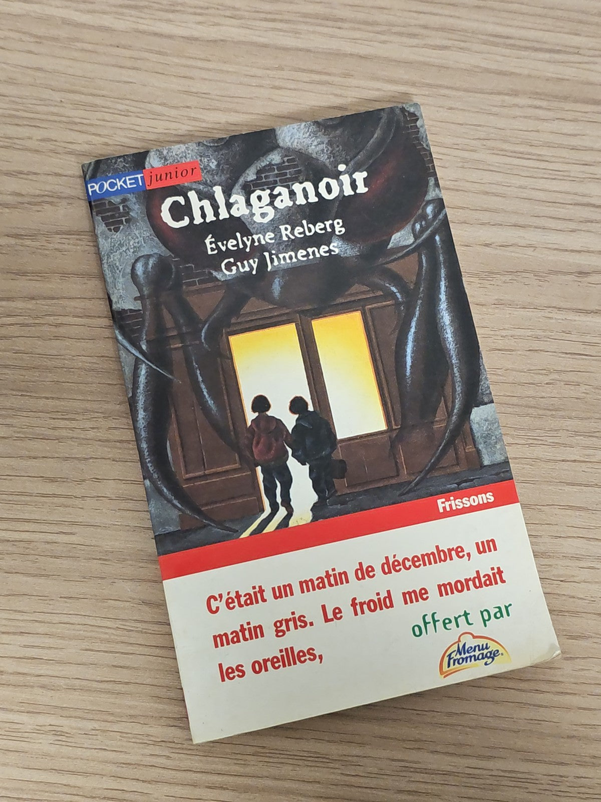 Livre Chlaganoir par Guy Jimenes et Evelyne Reberg roman jeunesse occasion