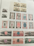 Timbres Dubaï thématiques, motifs scouts, faune, architecture, lot philatélie