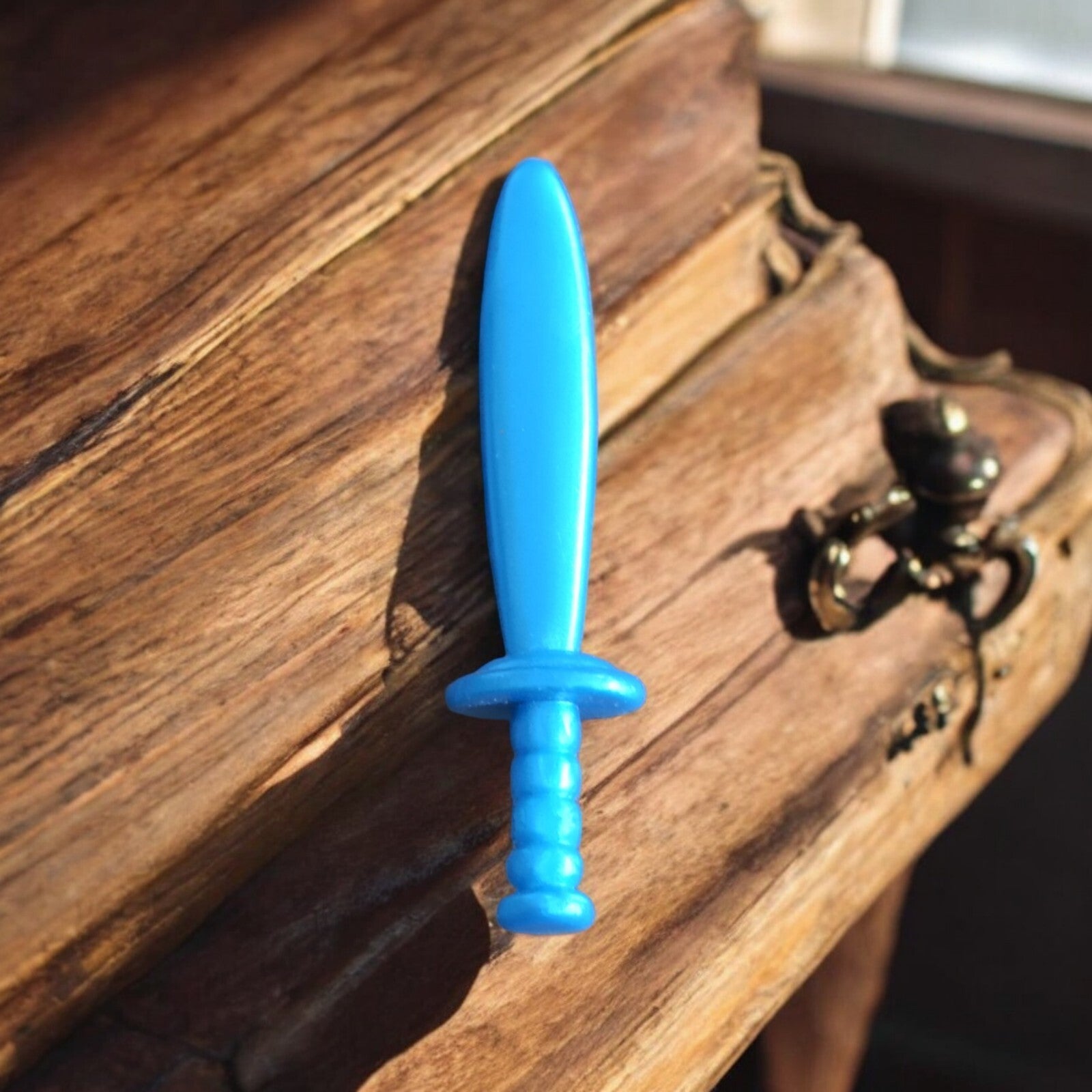 Accessoire épée bleue TMNT Kenner 1992 pour figurine Leonardo vintage