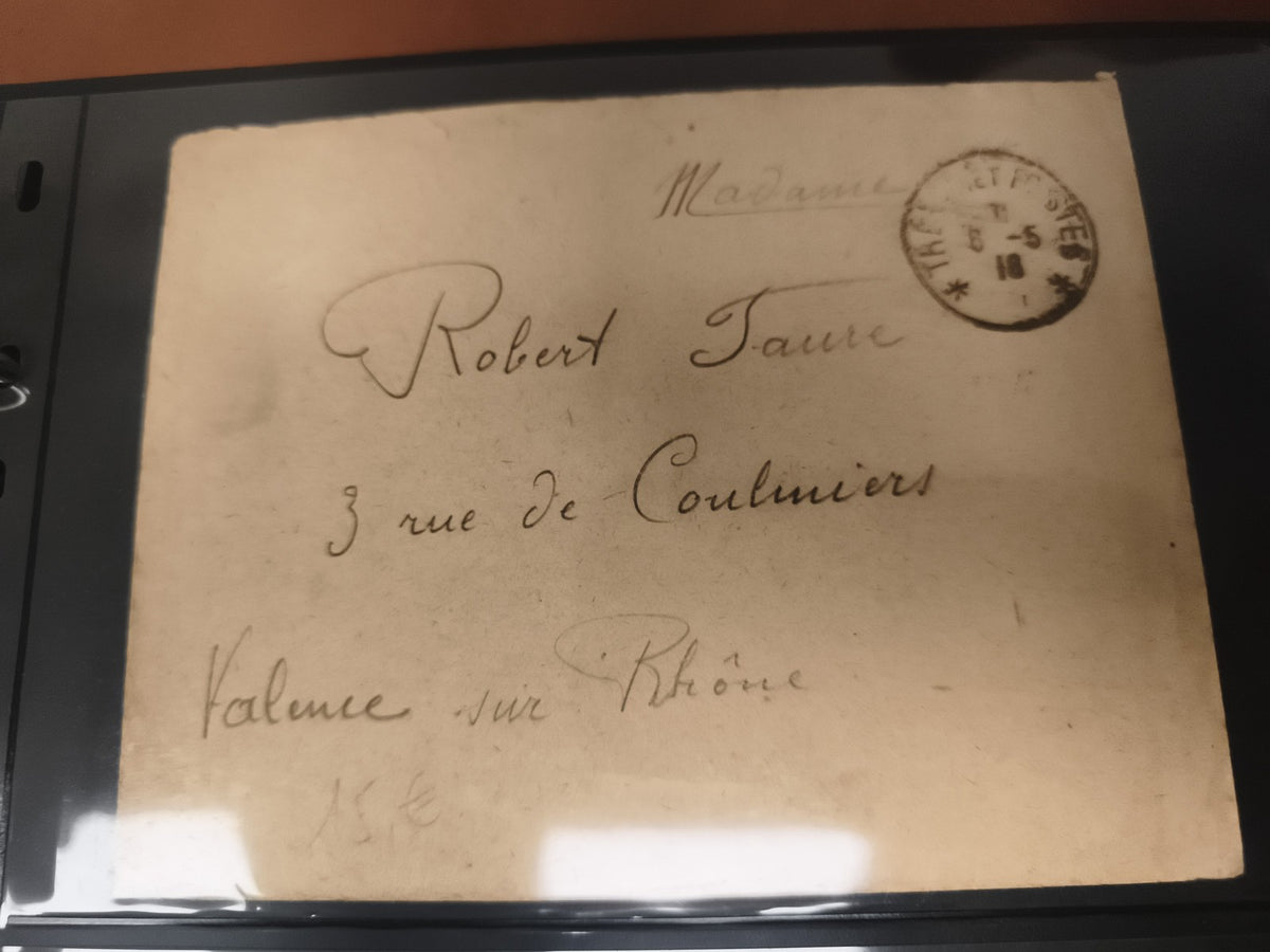 Lettre ancienne manuscrite oblitérée France Valence philatélie XIXe