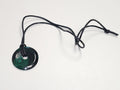 Collier pendentif donut en pierre naturelle malachite verte élégante femme