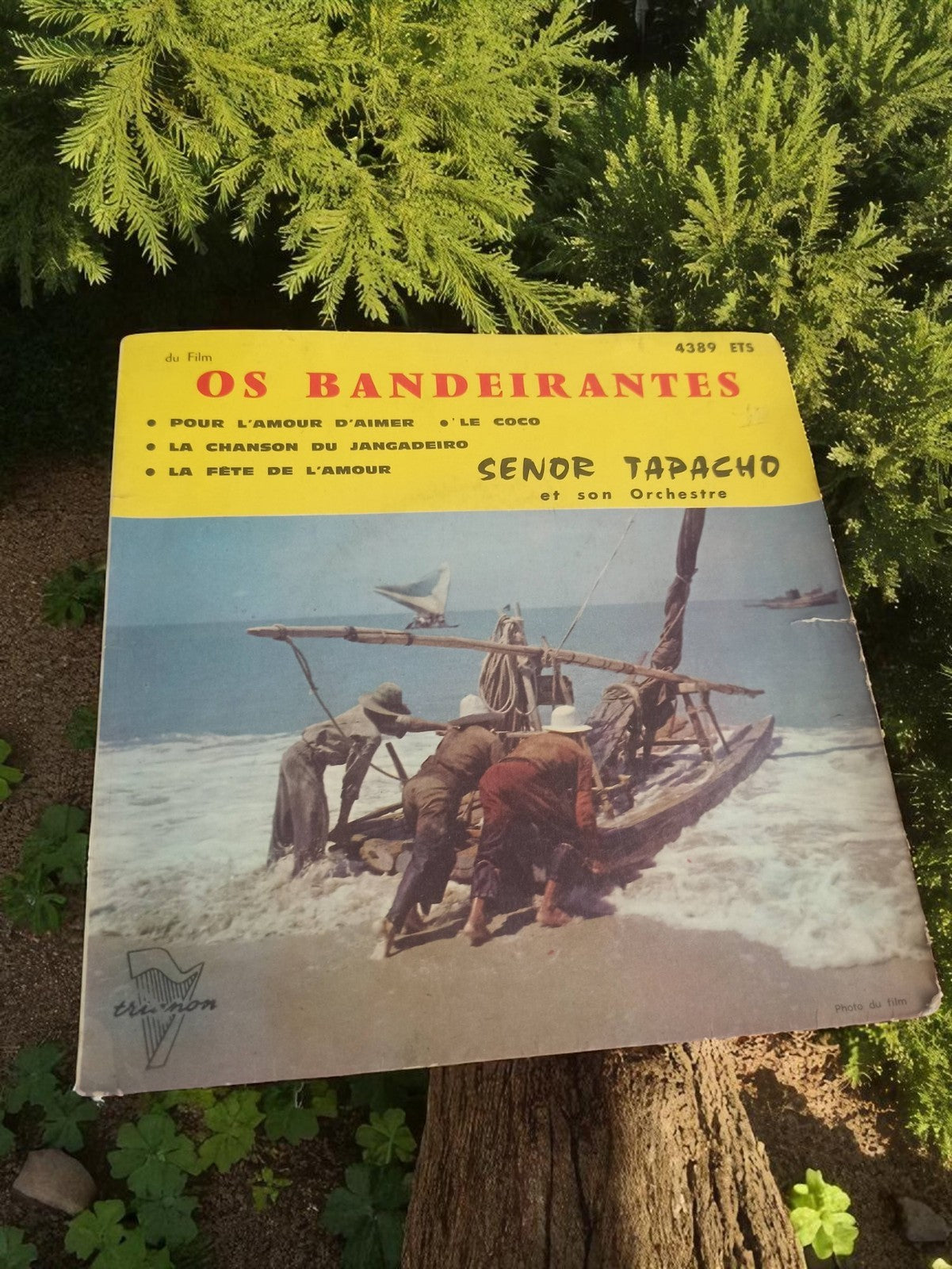 Vinyle ancien Os Bandeirantes Trinon 45 tours Senor Tapacho rétro